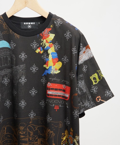 GOMME HOMME(ゴムオム)の「ロンドンプリントT(Tシャツ/カットソー・メンズ・ブラック/ホワイト・MEDIUM)」の10枚目の写真