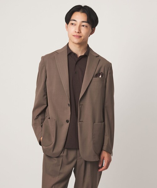 green label relaxing（グリーンレーベルリラクシング）の「プライムフレックス ドット メッシュ カッタウェイ ビズポロ ポロシャツ -ストレッチ・吸水速乾・通気性-（ポロシャツ・メンズ・ネイビー/ライトブルー/ダークブラウン/ライトグレー・L/M/S/XL）」の9枚目の写真