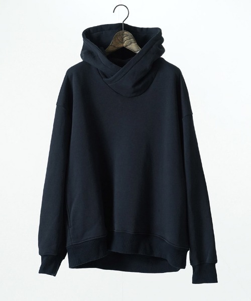 EGO TRIPPING(エゴトリッピング)の「mpa4147-COWL-WOOL SWEAT PARKA スウェットパーカー(666708)(パーカー・メンズ・ネイビー/ブラック/グレイッシュベージュ・48/46)」の9枚目の写真