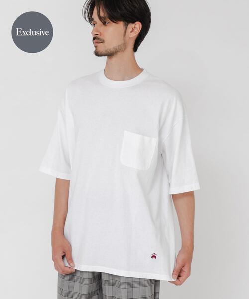 BROOKS BROTHERS（ブルックスブラザーズ）の「『別注』BROOKS BROTHERS×URBAN RESEARCH　GF SHORT-SLEEVE POCKET T-SHIRTS（Tシャツ/カットソー・メンズ・グレー/ブラック/ネイビー/ホワイト・X-LARGE/LARGE/MEDIUM）」の2枚目の写真