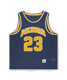 WKNDRS（ウィーキャンドース）の「OG BASKETBALL JERSEY (NAVY)（Tシャツ/カットソー）」