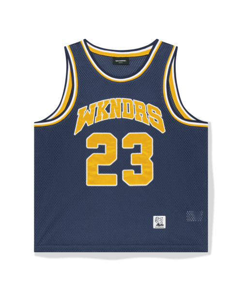 WKNDRS(ウィーキャンドース)の「OG BASKETBALL JERSEY (NAVY)(Tシャツ/カットソー・レディース・その他・MEDIUM/LARGE)」の1枚目の写真