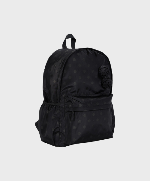 ALKI ALKA(アルキアルカ)の「Floral Corsage Backpack (Dot Black)(バックパック/リュック・レディース・ブラック・FREE)」の5枚目の写真