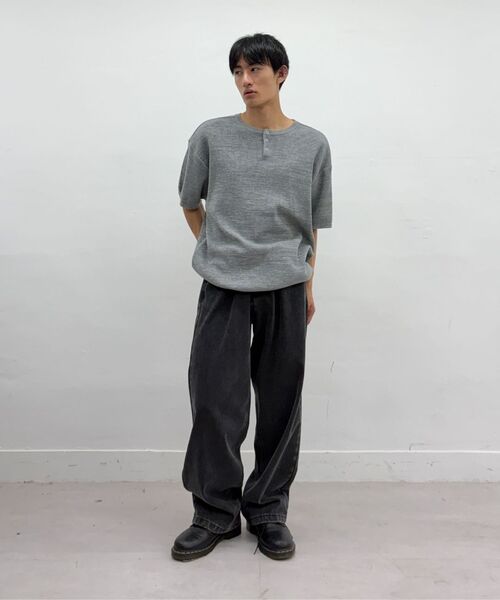 Millo Archive（ミロ アーカイブ）の「サイロ ハーフヘンリーネックニット [グレー]（Tシャツ/カットソー・メンズ・その他・X-LARGE/LARGE/MEDIUM）」の7枚目の写真