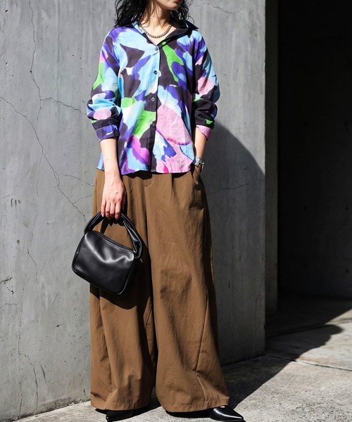 antiqua(アンティカ)の「アート柄 シャツ(シャツ/ブラウス・レディース・ブルー系その他・ONESIZE)」の8枚目の写真