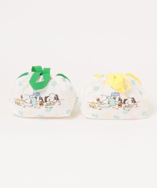 PEANUTS(ピーナッツ)の「〈PEANUTS/ピーナッツ〉SNOOPY&Brothers ランチ巾着(2P) KB7W(お弁当箱・レディース・イエロー×グリーン・ONE SIZE)」の6枚目の写真
