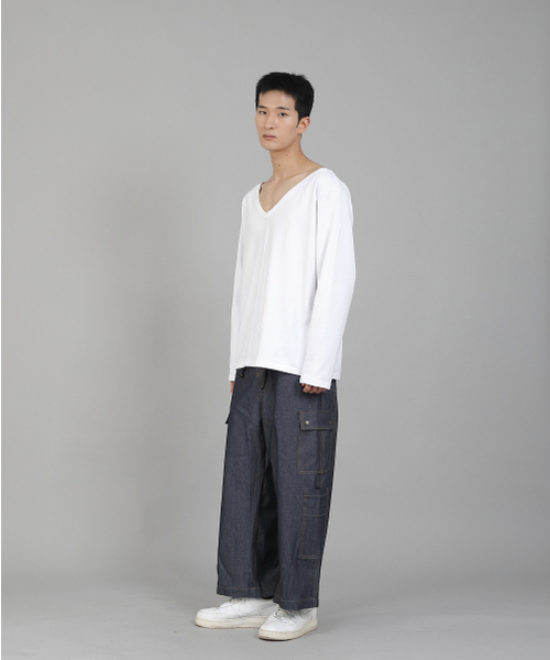 SAINTCREW(セントクルー)の「無地BIG VネックスウェットシャツBIGV-885ホワイト(スウェット・メンズ・その他・LARGE/MEDIUM/XXXX-LARGE/XXX-LARGE/XX-LARGE/X-LARGE)」の10枚目の写真