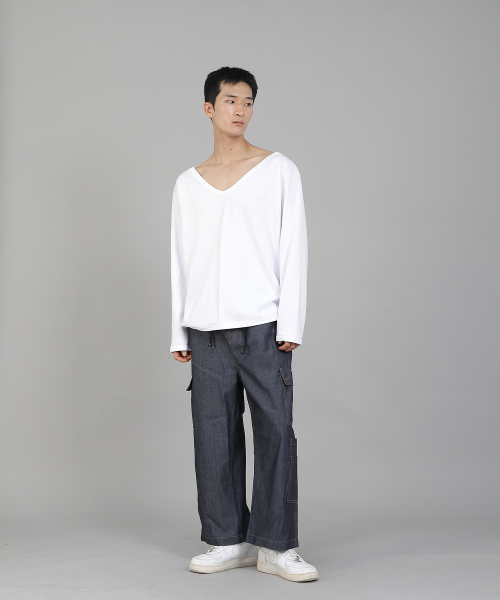 SAINTCREW(セントクルー)の「無地BIG VネックスウェットシャツBIGV-885ホワイト(スウェット・メンズ・その他・LARGE/MEDIUM/XXXX-LARGE/XXX-LARGE/XX-LARGE/X-LARGE)」の15枚目の写真