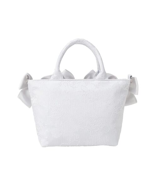 Maison de FLEUR(メゾンドフルール)の「ブルーマニアボリュームリボン2WayトートSバッグ(トートバッグ・レディース・ライトブルー・FREE)」の12枚目の写真