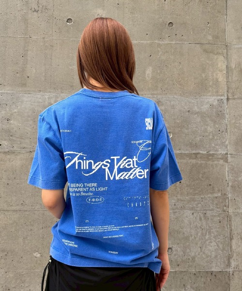 THINGS THAT MATTER(シングス ザット マター)の「【ZOZOTOWN別注商品】CHAOTIC T-SHIRT / カオティック Tシャツ(Tシャツ/カットソー・レディース・ホワイト/ブルー/ブラック・FREE)」の3枚目の写真