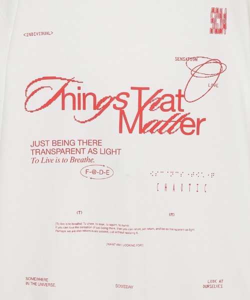 THINGS THAT MATTER(シングス ザット マター)の「【ZOZOTOWN別注商品】CHAOTIC T-SHIRT / カオティック Tシャツ(Tシャツ/カットソー・レディース・ホワイト/ブルー/ブラック・FREE)」の15枚目の写真