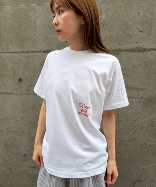 THINGS THAT MATTER(シングス ザット マター)の「【ZOZOTOWN別注商品】CHAOTIC T-SHIRT / カオティック Tシャツ(Tシャツ/カットソー・レディース・ホワイト/ブルー/ブラック・FREE)」の4枚目の写真
