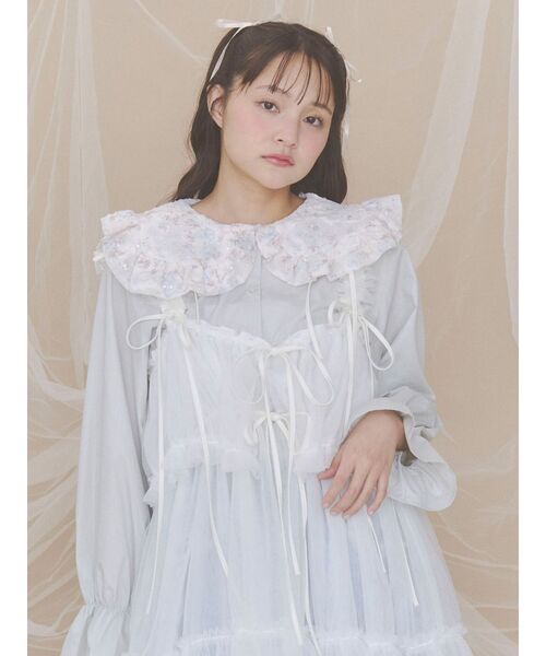 merry jenny（メリージェニー）の「flowerスパンコールカラーブラウス（シャツ/ブラウス・レディース・ミント/アイボリー/オフホワイト・FREE）」の17枚目の写真