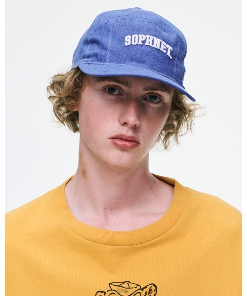 SOPHNET.(ソフネット)の「DAMAGED COLLEGE LOGO CAP(キャップ・メンズ・カーキ/ブルー/ブラック・FREE)」の4枚目の写真
