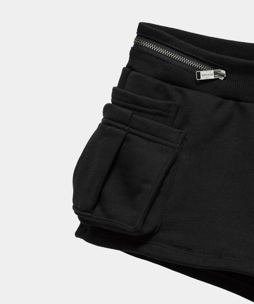 ETRE AU SOMMET(エトレオソメ)の「Two Zipper short pants (Black)(その他パンツ・レディース・その他・FREE)」の6枚目の写真