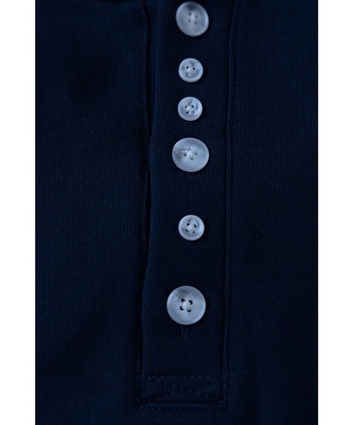 TAMYU(タミュー)の「TAMYU - Morse Button Sweat Hoodie / モールスボタンスウェットパーカー(パーカー・メンズ・グレイッシュブルー/ブラック・FREE)」の10枚目の写真