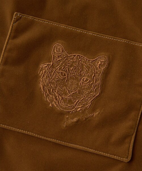 Whim Gazette(ウィムガゼット)の「【Hoaw.×Sampoコラボアイテム】ベロアショッパー(トートバッグ・レディース・ブラウン/ブルー/ベビーピンク・FREE)」の5枚目の写真