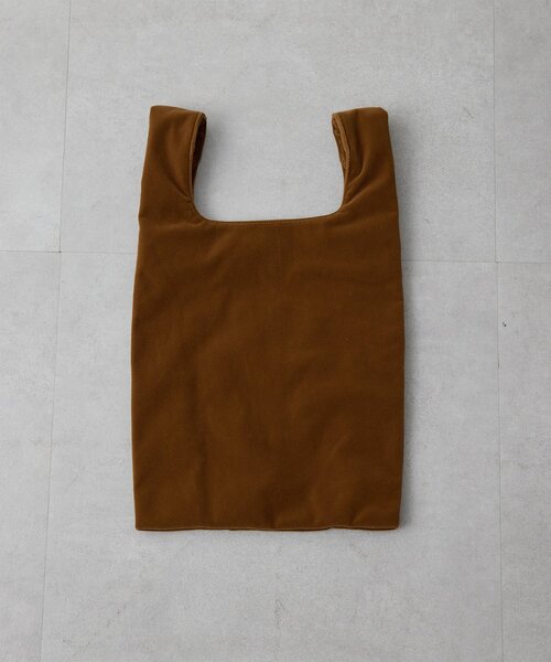 Whim Gazette(ウィムガゼット)の「【Hoaw.×Sampoコラボアイテム】ベロアショッパー(トートバッグ・レディース・ブラウン/ブルー/ベビーピンク・FREE)」の6枚目の写真