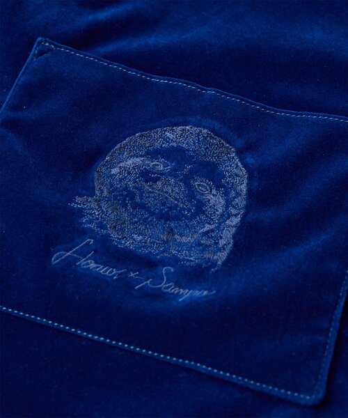 Whim Gazette(ウィムガゼット)の「【Hoaw.×Sampoコラボアイテム】ベロアショッパー(トートバッグ・レディース・ブラウン/ブルー/ベビーピンク・FREE)」の10枚目の写真