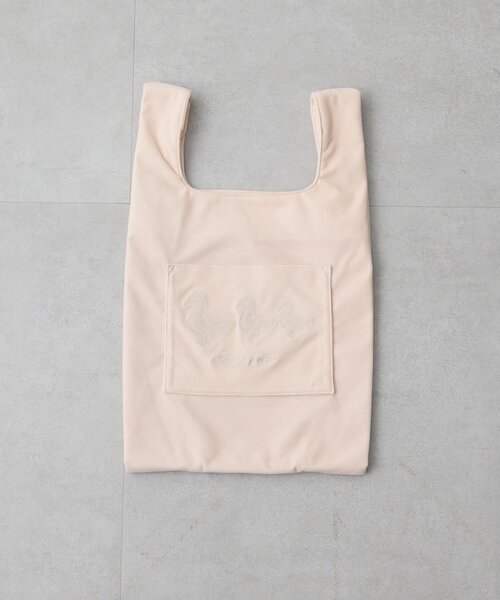 Whim Gazette(ウィムガゼット)の「【Hoaw.×Sampoコラボアイテム】ベロアショッパー(トートバッグ・レディース・ブラウン/ブルー/ベビーピンク・FREE)」の11枚目の写真