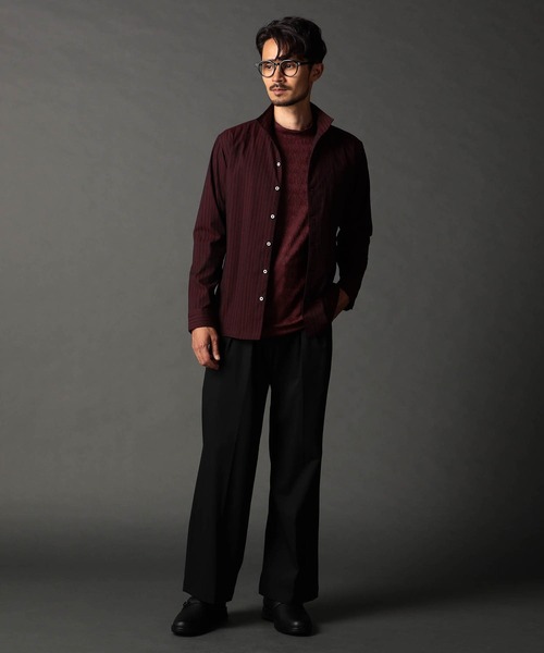 NICOLE CLUB FOR MEN(ニコルクラブフォーメン)の「リバーシブルドビー スタンドカラーシャツ(シャツ/ブラウス・メンズ・ネイビー/ボルドー/チャコール・XX-LARGE/X-LARGE/LARGE/MEDIUM)」の14枚目の写真