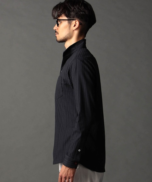 NICOLE CLUB FOR MEN(ニコルクラブフォーメン)の「リバーシブルドビー スタンドカラーシャツ(シャツ/ブラウス・メンズ・ネイビー/ボルドー/チャコール・XX-LARGE/X-LARGE/LARGE/MEDIUM)」の18枚目の写真