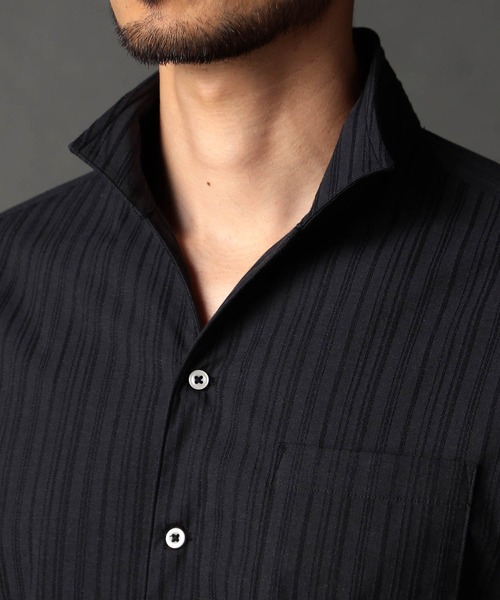 NICOLE CLUB FOR MEN(ニコルクラブフォーメン)の「リバーシブルドビー スタンドカラーシャツ(シャツ/ブラウス・メンズ・ネイビー/ボルドー/チャコール・XX-LARGE/X-LARGE/LARGE/MEDIUM)」の19枚目の写真