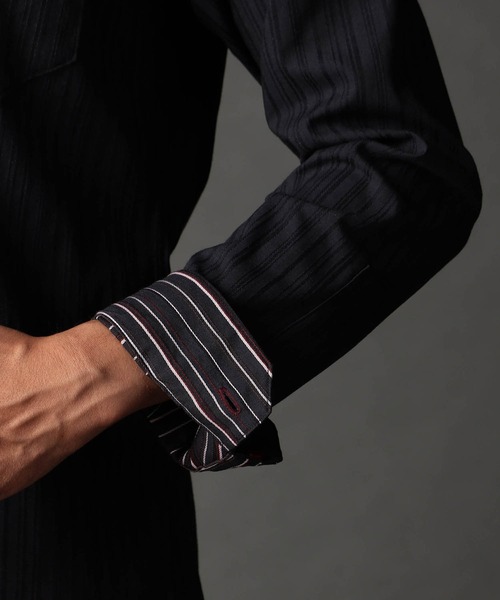 NICOLE CLUB FOR MEN(ニコルクラブフォーメン)の「リバーシブルドビー スタンドカラーシャツ(シャツ/ブラウス・メンズ・ネイビー/ボルドー/チャコール・XX-LARGE/X-LARGE/LARGE/MEDIUM)」の7枚目の写真