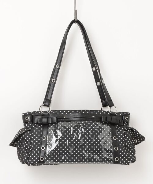 gossip！ロサンゼルス（ゴシップロサンゼルス）の「リボン付きクリア窓ドットトート痛バッグ（ボストンバッグ・レディース・ドット・FREE）」の18枚目の写真