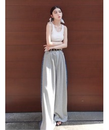 カーブデニムパンツ（その他パンツ）｜Arpege story（アルページュ
