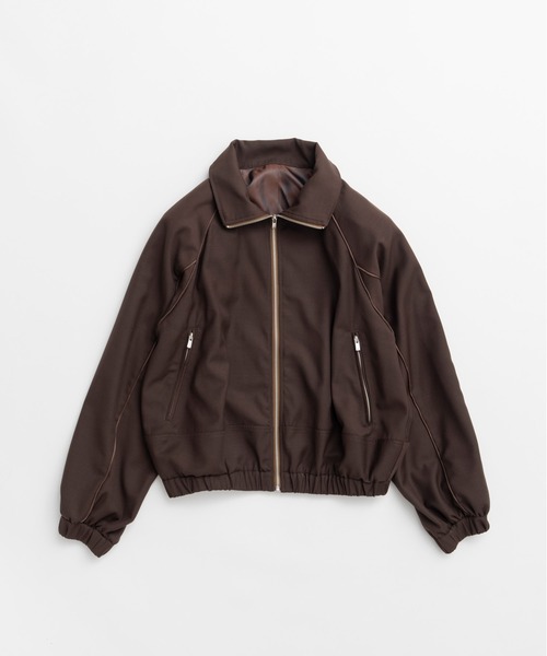 PRANK PROJECT（プランクプロジェクト）の「【2026Autumn Pre-Order】ウーステッドトラックジャケット / Worsted Track Jacket（ブルゾン・レディース・ネイビー/ブラウン/ベージュ・FREE）」の16枚目の写真