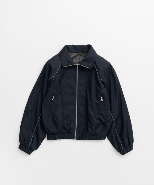 PRANK PROJECT（プランクプロジェクト）の「【2026Autumn Pre-Order】ウーステッドトラックジャケット / Worsted Track Jacket（ブルゾン・レディース・ネイビー/ブラウン/ベージュ・FREE）」の17枚目の写真