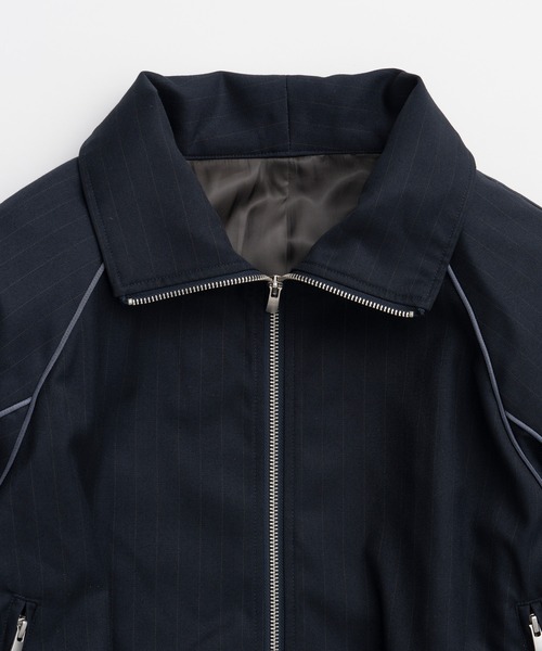 PRANK PROJECT（プランクプロジェクト）の「【2026Autumn Pre-Order】ウーステッドトラックジャケット / Worsted Track Jacket（ブルゾン・レディース・ネイビー/ブラウン/ベージュ・FREE）」の19枚目の写真