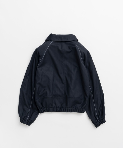 PRANK PROJECT（プランクプロジェクト）の「【2026Autumn Pre-Order】ウーステッドトラックジャケット / Worsted Track Jacket（ブルゾン・レディース・ネイビー/ブラウン/ベージュ・FREE）」の18枚目の写真