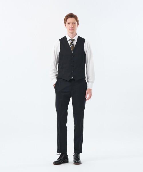 MACKINTOSH PHILOSOPHY(マッキントッシュ フィロソフィー)の「トロッター セミワイドカラーシャツ トリコットストライプ/無地(シャツ/ブラウス・メンズ・ライトグレー/ブルー/ホワイト/パープル系その他4・38/40)」の7枚目の写真