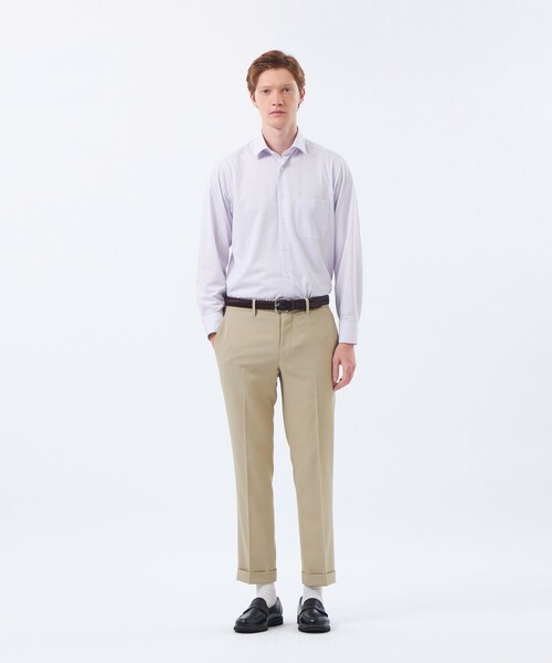 MACKINTOSH PHILOSOPHY(マッキントッシュ フィロソフィー)の「トロッター セミワイドカラーシャツ トリコットストライプ/無地(シャツ/ブラウス・メンズ・ライトグレー/ブルー/ホワイト/パープル系その他4・38/40)」の9枚目の写真