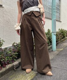 w closet | 折り返しタックパンツ(その他パンツ)