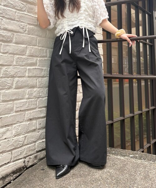 W double tokyo パンツ セール】w closet｜ダブルクローゼットのパンツ（ブラック/黒色系