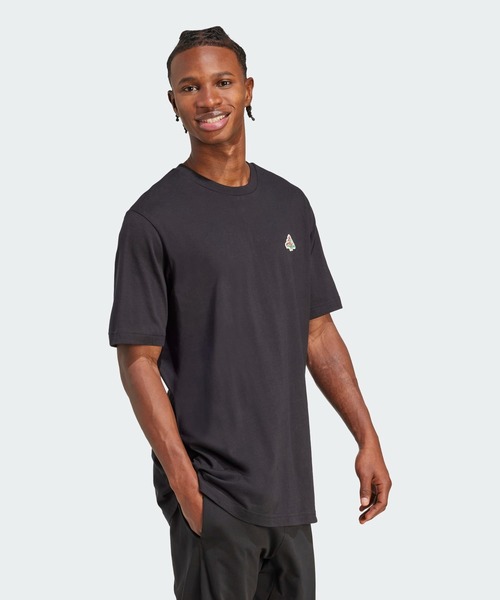 adidas(アディダス)の「ミニピザ グラフィックTシャツ / アディダス adidas(Tシャツ/カットソー・メンズ・ブラック・XX-LARGE/3XL/LARGE/MEDIUM/SMALL/X-LARGE/X-SMALL)」の5枚目の写真
