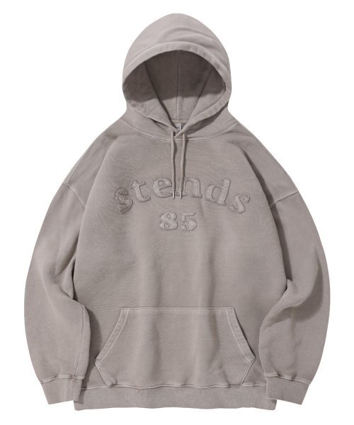 STENDS（ステンズ）の「[M~4XL] ピグメントアーチロゴフードパーカー_ベージュ（パーカー・レディース・その他・XXX-LARGE/MEDIUM/LARGE/XX-LARGE/X-LARGE）」の2枚目の写真