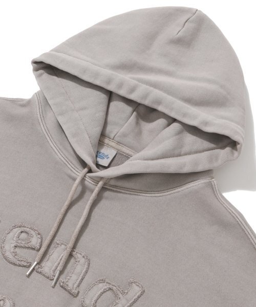 STENDS（ステンズ）の「[M~4XL] ピグメントアーチロゴフードパーカー_ベージュ（パーカー・レディース・その他・XXX-LARGE/MEDIUM/LARGE/XX-LARGE/X-LARGE）」の4枚目の写真