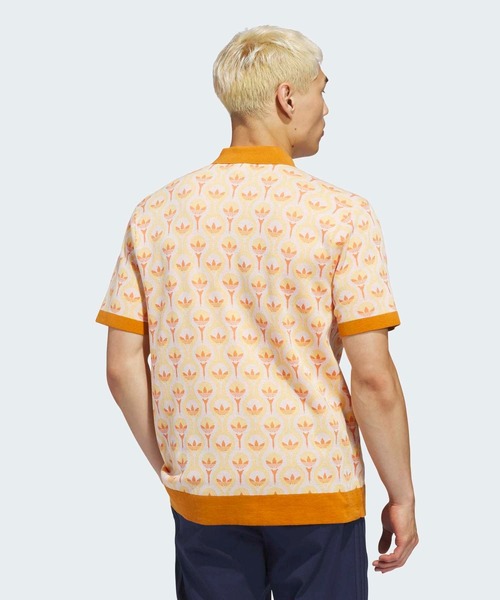 adidas(アディダス)の「オリジナルス ニットポロシャツ【adidas Golf/アディダスゴルフ】(ポロシャツ・メンズ・オレンジ・SMALL/X-LARGE/XX-LARGE/3XL/LARGE/MEDIUM)」の3枚目の写真