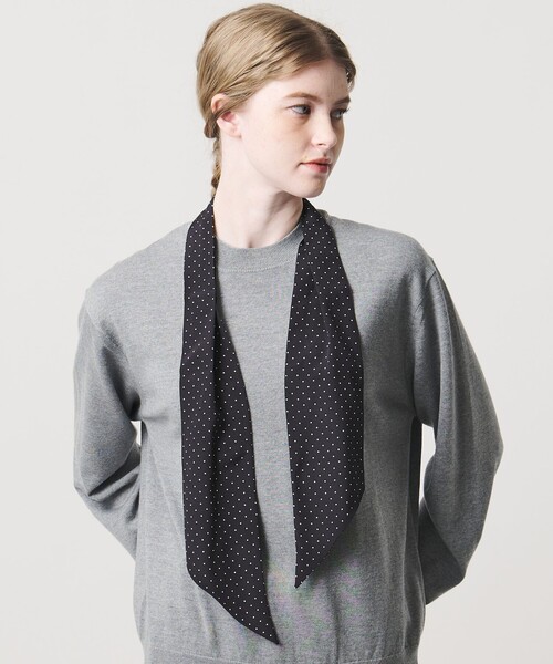 LOEFF(ロエフ)の「<LOEFF>スカーフ タイ UNISEX(バンダナ/スカーフ・レディース・モカ/ブラック/ロイヤルブルー・FREE)」の2枚目の写真