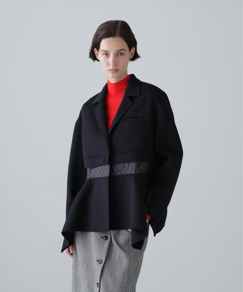 ADORE(アドーア)の「◆ソリッドウールリバージャケット(ブルゾン・レディース・ブラック/ベージュ・38)」の2枚目の写真