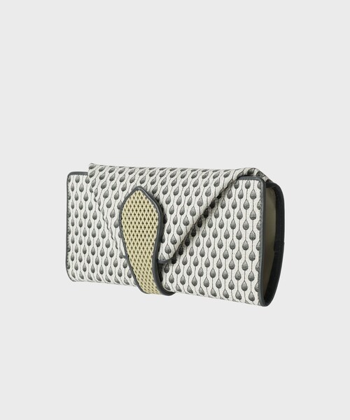 HIROKO HAYASHI(ヒロコハヤシ)の「STILLA(スティラ)長財布(財布・レディース・ブルーグリーン/ライトイエロー系1・00)」の4枚目の写真