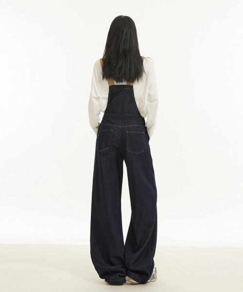 FAVORITO(ファヴォリート)の「デニムサロペット(サロペット/オーバーオール・レディース・ダークブルー・S/M/L)」の9枚目の写真