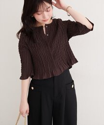 コンパクトシャーリングブラウス