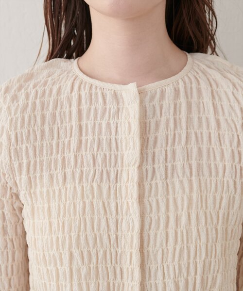 natural couture(ナチュラルクチュール)の「コンパクトシャーリングブラウス(シャツ/ブラウス・レディース・ブラウン/アイボリー/チェック/ブラック/ドット・FREE)」の17枚目の写真