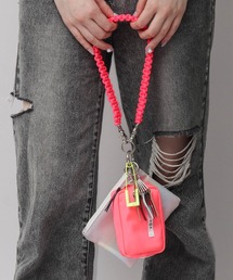 cheek（BAG）（チーク）の「ネオンカラーコードハンドル マルチチャームストラップ（ポーチ・フラグメントケース）（ポーチ）」