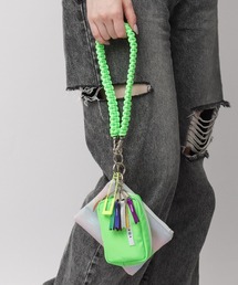 cheek（BAG）（チーク）の「ネオンカラーコードハンドル マルチチャームストラップ（ポーチ・フラグメントケース）（ポーチ）」